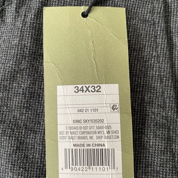 Goodfellow & Co Men's Slim Trouser Size: 34X32 Iconic Ski( pin) - Picture 4 of 15